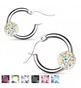 Серьги из стали TATIC SE2906 с кристаллами