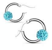 Серьги из стали TATIC SE2906 с кристаллами