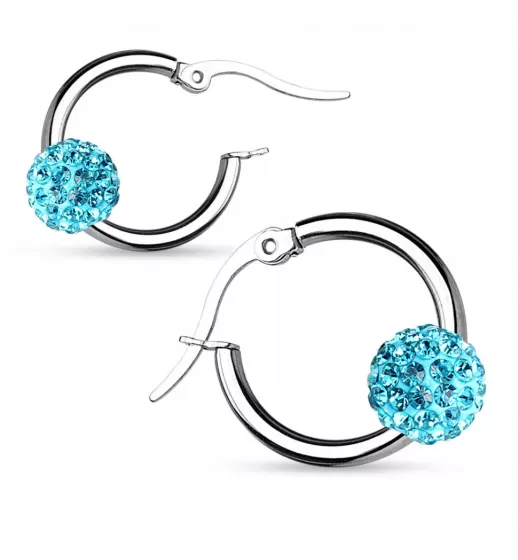 Серьги из стали TATIC SE2906 с кристаллами