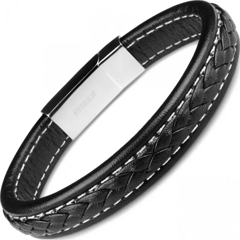 Кожаный браслет мужской Everiot BC-MJ-1524 классический