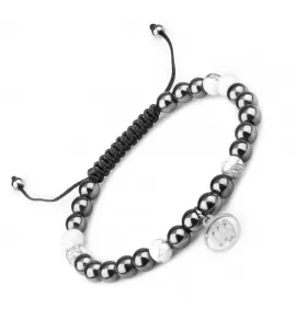 Браслет Шамбала со знаками зодиака Everiot Select LNS-6002 из гематита и кахолонга