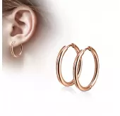 Серьги-кольца TATIC SE3065R стальные с покрытием цвета розового золота