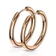 Серьги-кольца TATIC SE3065R стальные с покрытием цвета розового золота