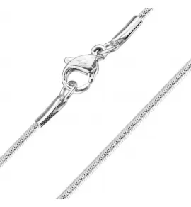 Цепочка Снейк плоская из медицинской стали Spikes SSN20 без покрытия