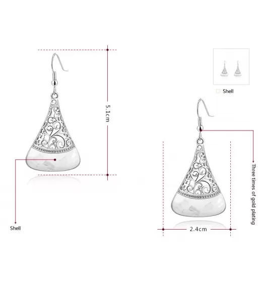 Серьги ROZI RR-96425A в этническом стиле