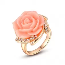 Кольцо ROZI RG-56350B с бутоном розы