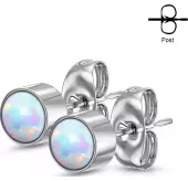 Серьги-гвоздики TATIC SE0113 с искусственным опалом