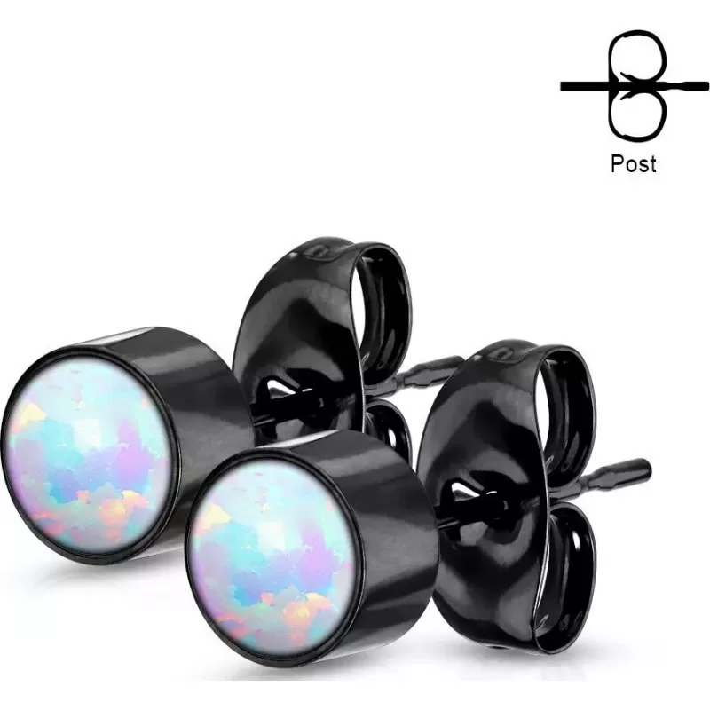 Серьги-гвоздики TATIC SE0113 с искусственным опалом