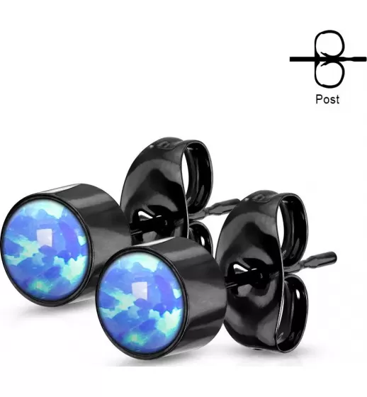 Серьги-гвоздики TATIC SE0113 с искусственным опалом