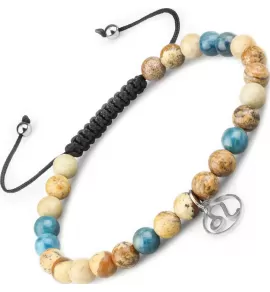 Браслет Шамбала со знаками зодиака Everiot Select LNS-6003 из яшмы и апатита