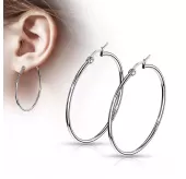 Серьги-кольца TATIC SEH01x из стали, диаметр от 10 до 75 мм