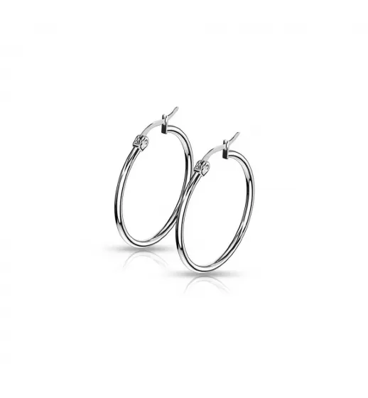 Серьги-кольца TATIC SEH01x из стали, диаметр от 10 до 75 мм