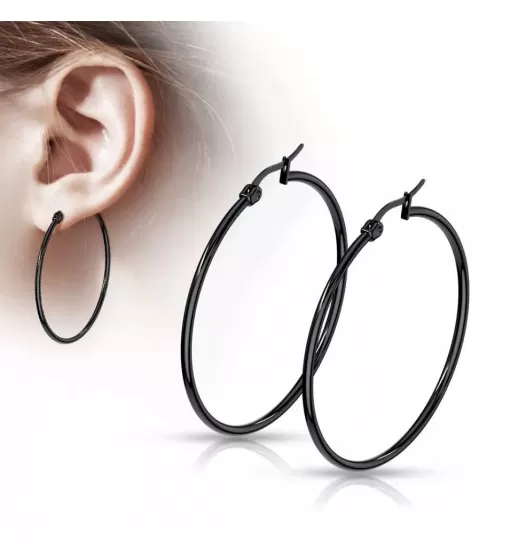 Серьги-кольца TATIC SEH01x из стали, диаметр от 10 до 75 мм