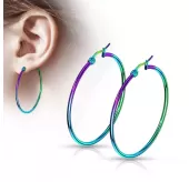 Серьги-кольца TATIC SEH01x из стали, диаметр от 10 до 75 мм