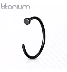Кольцо из титана незамкнутое Pirslab T23NOH2-K серьга для пирсинга септума и крыла носа