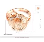 Кольцо ROZI RG-62240B с изящной шляпкой