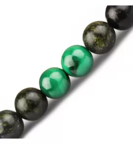 Браслет Шамбала со знаками зодиака Everiot Select LNS-6004 из змеевика и малахита