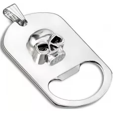 Мужской кулон из стали TATIC SSPM-6988 с черепом и открывалкой для бутылок