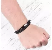 Кожаный браслет-намотка мужской Everiot BC-MJ-1530 классический