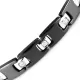 Мужской браслет из стали и керамики Everiot SB-ZS-2902 с фианитами