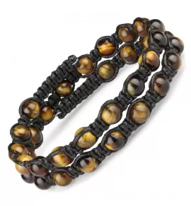 Браслет-спираль Everiot Select LNS-0105 из камня тигровый глаз