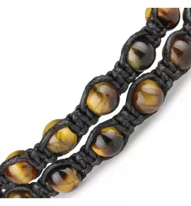 Браслет-спираль Everiot Select LNS-0105 из камня тигровый глаз