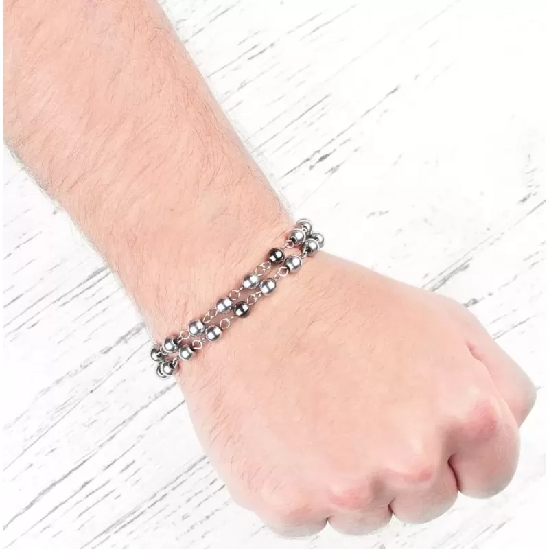 Браслет Everiot Select из гематита и стали LNS-2147