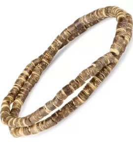 Браслет из деревянных бусин на резинке в два оборота Everiot Select LNS-3126