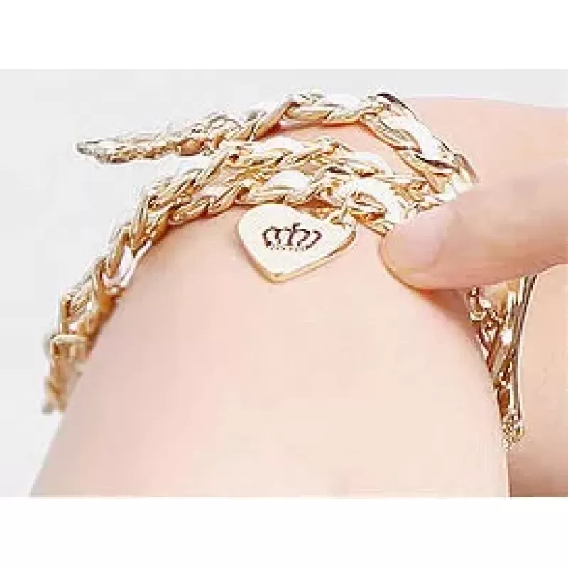 Женский браслет AS-A87586 с подвеской "Эйфелева башня" из экокожи