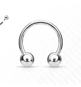 Циркуляр (подкова) с внутренней резьбой из титана Pirslab TIH серьга для септума, хряща уха, брови, носа, губ, пупка, сосков, пирсинга смайл