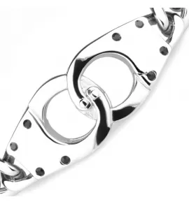 Стальной мужской браслет-цепочка с наручниками Everiot SB-ZS-5728