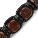 Плетеный браслет ручной работы в стиле Шамбала Everiot Select LNS-3127 из деревянных бусин