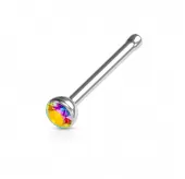 Серьга нострил (гвоздик) для пирсинга крыла носа PiercedFish  NOSEB031 с фианитом