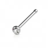 Серьга нострил (гвоздик) для пирсинга крыла носа PiercedFish  NOSEB031 с фианитом