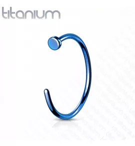 Кольцо из титана незамкнутое Pirslab T23NOH2-B серьга для пирсинга септума и крыла носа