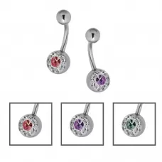 Серьга банан из медицинской стали Everiot AAB-05BNBJ для пирсинга пупка