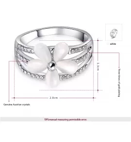 Кольцо ROZI RG-67400A с перламутровым цветком