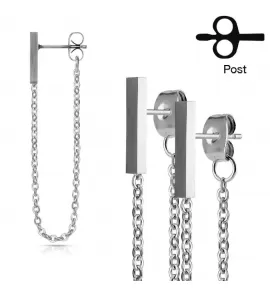 Женские серьги-цепочки TATIC SE3070 из стали