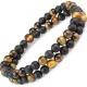 Браслет на резинке Everiot Select LNS-3094 из камня тигровый глаз и агата