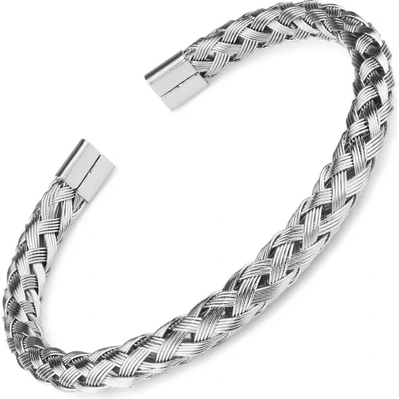 Жесткий мужской браслет Everiot SB-ZS-8215 из стали