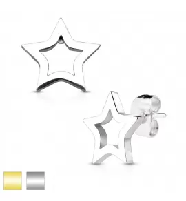 Серьги-гвоздики из стали TATIC SE2423 в форме звёздочек