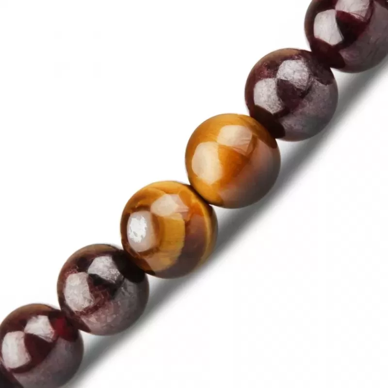 Браслет Шамбала со знаками зодиака Everiot Select LNS-6007 из граната и камня тигровый глаз