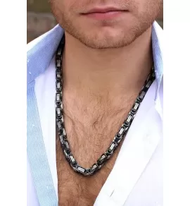 Мужская цепочка Spikes SSNM-0908 из нержавеющей стали