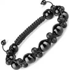 Браслет Шамбала из черного агата Everiot Select LNS-2209