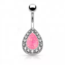 Серьга банан для пирсинга пупка PiercedFish N01006-P в форме капли