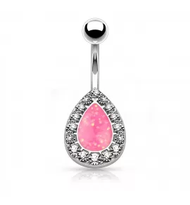 Серьга банан для пирсинга пупка PiercedFish N01006-P в форме капли