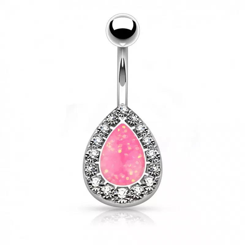 Серьга банан для пирсинга пупка PiercedFish N01006-P в форме капли