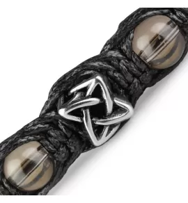 Плетеный браслет Шамбала из раухтопаза Everiot Select LNS-2111