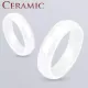 Белое кольцо из керамики Everiot RCM-0001 парное, обручальное