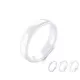 Белое кольцо из керамики Everiot RCM-0001 парное, обручальное